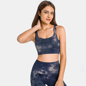 MAYLIFY Fitness Yoga Running Cropped Top Women Sports Wear Gym Solid Tank Tops Athletic Push Up Sports Strappy Bra Tops