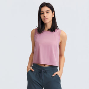 MAYLIFY Crop Tops Womens Workout Tops Flowy Cropped Tank Tops Athletic sleeveless Shirts