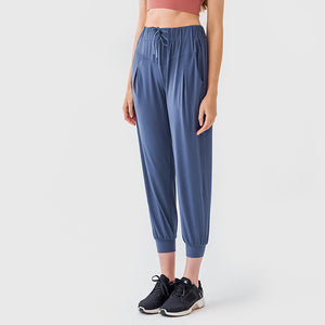 YOGA Women's Stretch Drawstring Sweatpants Joggers Trousers Casual Travel Pants with Pockets