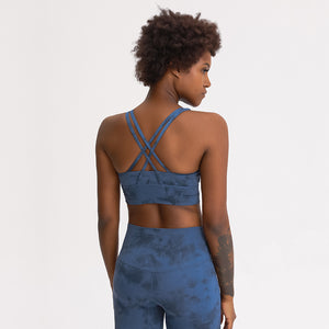 MAYLIFY Strappy Sports Bra for Women Sexy cross for Yoga Running Athletic Gym Workout Fitness