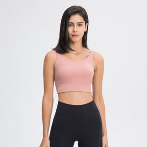 MAYLIFY Sports Bras for Women Seamless Comfortable Yoga Bra with Removable Pads