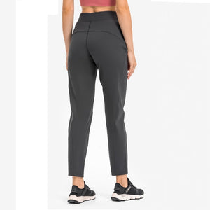Women's Track Pants Athletic Running Sweatpants with Zipper Pockets Sports Jogging Sweat Pants Straight Leg