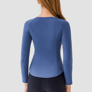 YOGA Women's Seamless Long Sleeve Running Top Gym Sports Workout Casual T-Shirts