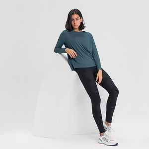 MAYLIFY Long Sleeve Workout Shirts for Women Athletic Tops Running Yoga Shirts