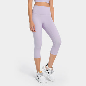 MAYLIFY Breathable Women High Elastic Yoga Pants Tights Quick Dry Sports Solid Color Leggings with Pocket