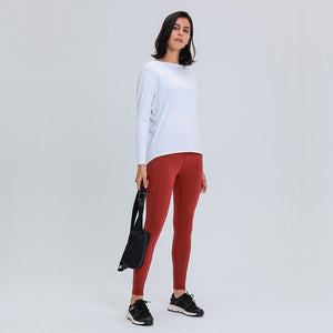 MAYLIFY Long Sleeve Workout Shirts for Women Athletic Tops Running Yoga Shirts