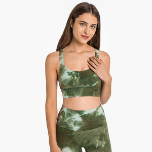 MAYLIFY Fitness Yoga Running Cropped Top Women Sports Wear Gym Solid Tank Tops Athletic Push Up Sports Strappy Bra Tops