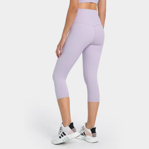 MAYLIFY Breathable Women High Elastic Yoga Pants Tights Quick Dry Sports Solid Color Leggings with Pocket