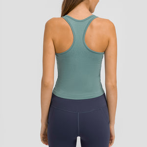 MAYLIFY Workout Tank Tops for Women - Athletic Yoga Tops, Racerback Running Tank Top