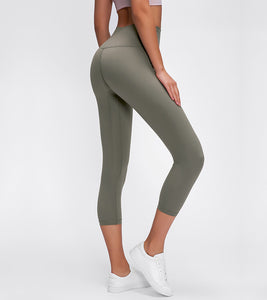 Thick High Waist Yoga Pants with Pockets Tummy Control Workout Running Yoga Leggings for Women