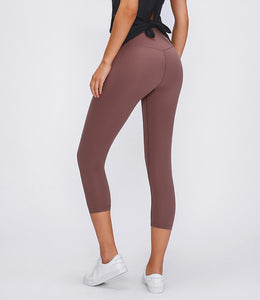 Thick High Waist Yoga Pants with Pockets Tummy Control Workout Running Yoga Leggings for Women