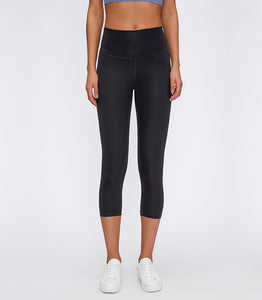 Thick High Waist Yoga Pants with Pockets Tummy Control Workout Running Yoga Leggings for Women