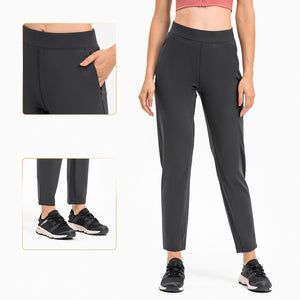 Women's Track Pants Athletic Running Sweatpants with Zipper Pockets Sports Jogging Sweat Pants Straight Leg