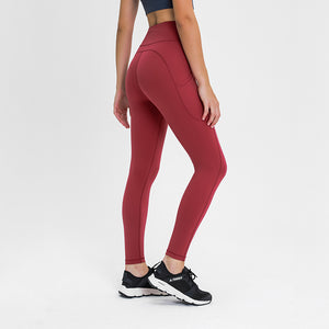 Yoga Pants with Pockets Tummy Control Workout Running Leggings with Pockets for Women