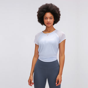 MAYLIFY Woman Run Tee Essentials T-Shirts Crewneck Tee Stretch Moisture-Wicking Perfomance T Shirt