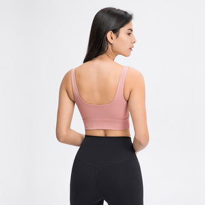 MAYLIFY Sports Bras for Women Seamless Comfortable Yoga Bra with Removable Pads