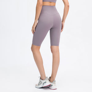 MAYLIFY High Waist Yoga Shorts for Women's Tummy Control Fitness Athletic Workout Running Shorts