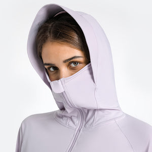 Womens Full Zip Hoodie Running Jacket long sleeve Workout Sports Shirts Yoga Training Tops  Sun Protection with Thumb Holes
