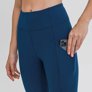 Yoga Pants with Pockets Tummy Control Workout Running Leggings with Pockets for Women