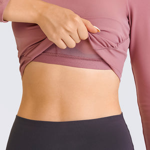 YOGA Women's Seamless Long Sleeve Running Top Gym Sports Workout Casual T-Shirts