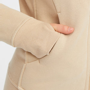 MAYLIFY Women's Running Jacket Hoodie Sports Thick warm Tops with Full Zip Side Pocket