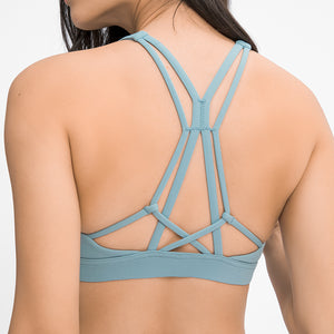 MAYLIFY Ladies Running Gym Yoga Bra Tops Athletic Fitness Push Up Soft Padded Workout Gym Sports Bras