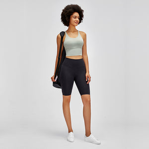 MAYLIFY High Waist Crotchless Yoga Sport Shorts Women Running Workout Fitness Sport Gym Clothing