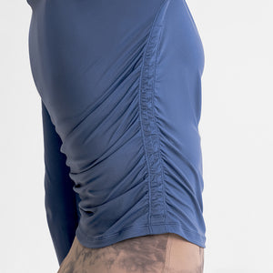 Women's long sleeve round neck sports Running fitness top slim fit breathable yoga cross fold long sleeve