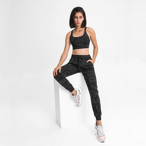 YOGA Women's Stretch Lounge Sweatpants Travel Trousers Ankle Drawstring 7/8 Athletic Training Track Pants