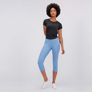 MAYLIFY Woman Run Tee Essentials T-Shirts Crewneck Tee Stretch Moisture-Wicking Perfomance T Shirt