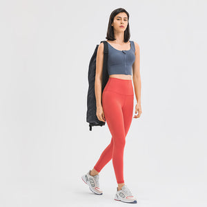 MAYLIFY Sports Bra Zip Front Wireless with Removable Pads Yoga Bra for Workout Fitness