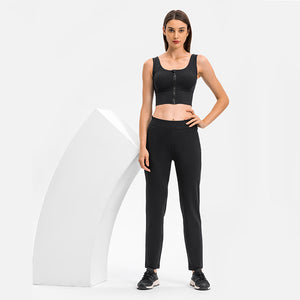 Women's Track Pants Athletic Running Sweatpants with Zipper Pockets Sports Jogging Sweat Pants Straight Leg