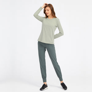 Womens Long Sleeve Tops Seamless Outdoor Performance T-Shirt sport top