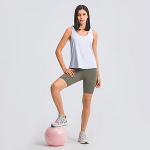 MAYLIFY Women's Workout Tank Top Racerback Lightweight Athletic Muscle Shirts Loose Fit Sport Gym Yoga Top