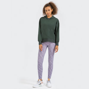 Ladies Oversized Pullover Plain Cottony-Soft Handfeel Hoodie Sweatshirt Top Jumper