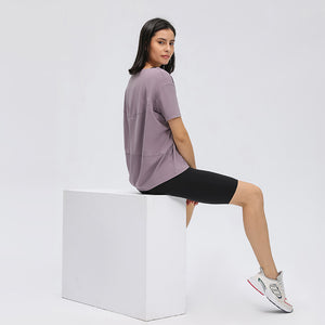 MAYLIFY Gym Sports Loose T-Shirt, Workout & Sports Top, Lightweight , for Women