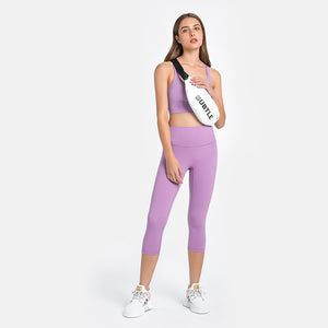 MAYLIFY Breathable Women High Elastic Yoga Pants Tights Quick Dry Sports Solid Color Leggings with Pocket