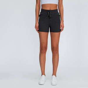 MAYLIFY Athletic Sport Women's Plus Size Brushed Tech Stretch Short with pocket