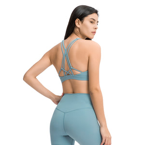 MAYLIFY Ladies Running Gym Yoga Bra Tops Athletic Fitness Push Up Soft Padded Workout Gym Sports Bras
