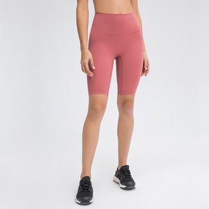 MAYLIFY High Waist Yoga Shorts for Women's Tummy Control Fitness Athletic Workout Running Shorts