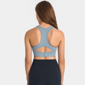 MAYLIFY Racerback Sports Bra for Women- Padded Seamless Activewear Bras for Yoga Gym Workout Fitness