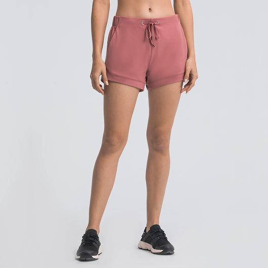 Performance Workout Women's Athletic Running Fitness Blank Plain Gym Shorts Women Active Shorts with Pockets