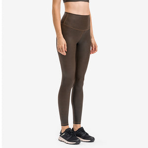 MAYLIFY Women's Fashion Coated Faux Leather Legging High Waist Pants Workout Tights