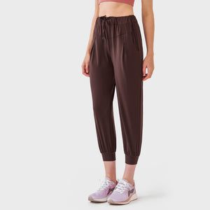 YOGA Women's Stretch Drawstring Sweatpants Joggers Trousers Casual Travel Pants with Pockets