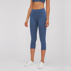 Capri Leggings High Waist Cropped Trousers Yoga Pants for Women Running Active 3/4 Length Leggings for Workout Exercise & Fitness