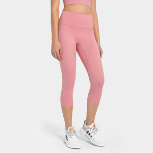 MAYLIFY Breathable Women High Elastic Yoga Pants Tights Quick Dry Sports Solid Color Leggings with Pocket