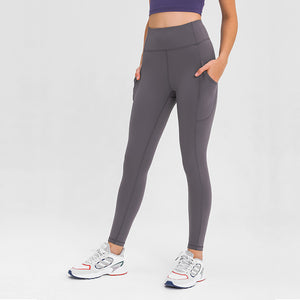 Yoga Pants with Pockets Tummy Control Workout Running Leggings with Pockets for Women