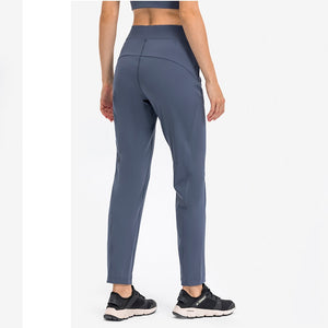 Women's Track Pants Athletic Running Sweatpants with Zipper Pockets Sports Jogging Sweat Pants Straight Leg