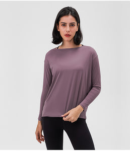 MAYLIFY Long Sleeve Workout Shirts for Women Athletic Tops Running Yoga Shirts