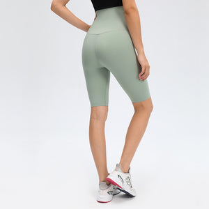 Yoga Pants Ladies High Waist Coated Sports Fitness Shorts Breasted Abdominal Sweat Pants Corset